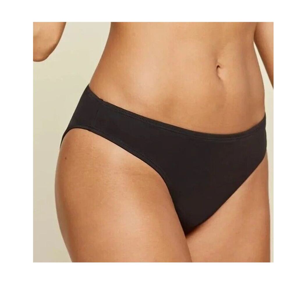 NWT Andie The Bikini Swim Bottom Medium Coverage Leg Cut Low Rise XS Black